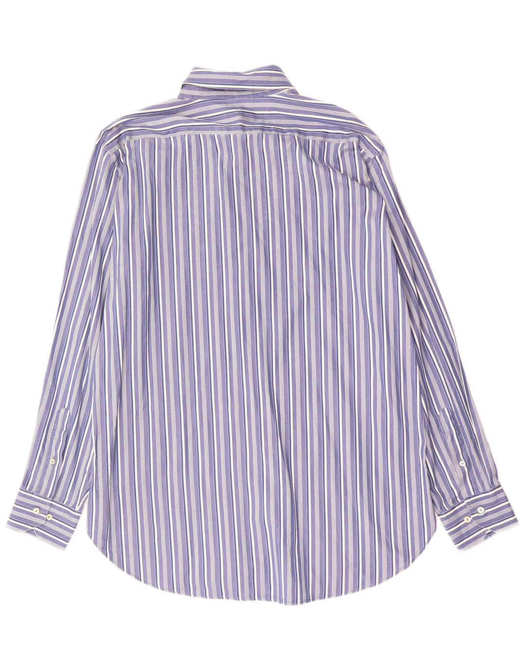 Etro Mens Shirt Size 42 Large Blue Striped Cotton