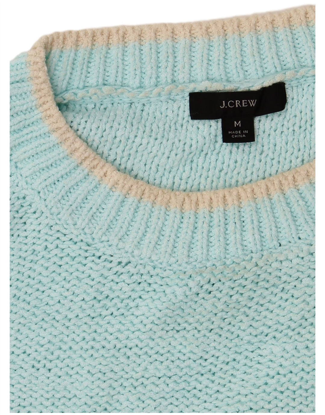 J. CREW Womens Oversized Boat Neck Jumper Sweater UK 14 Medium Turquoise