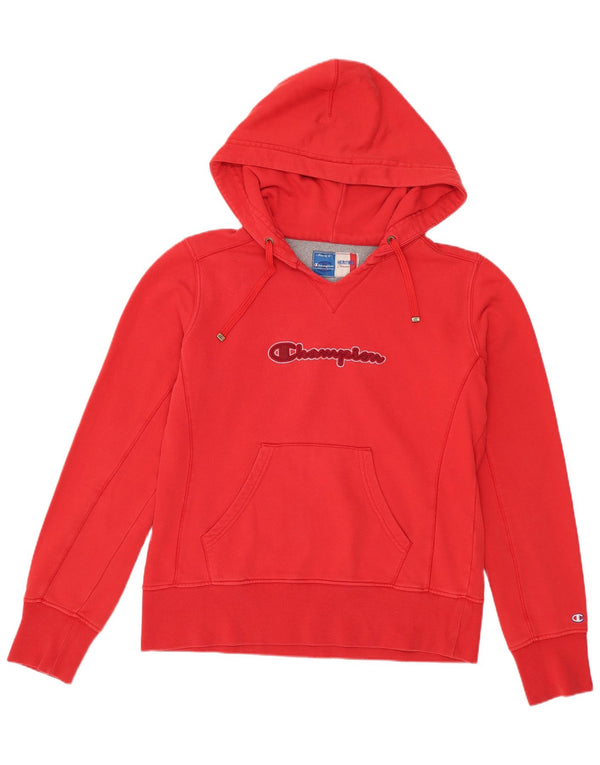 Champion Womens Heritage Classics Grafisk hættetrøje Jumper UK 16 Large Red