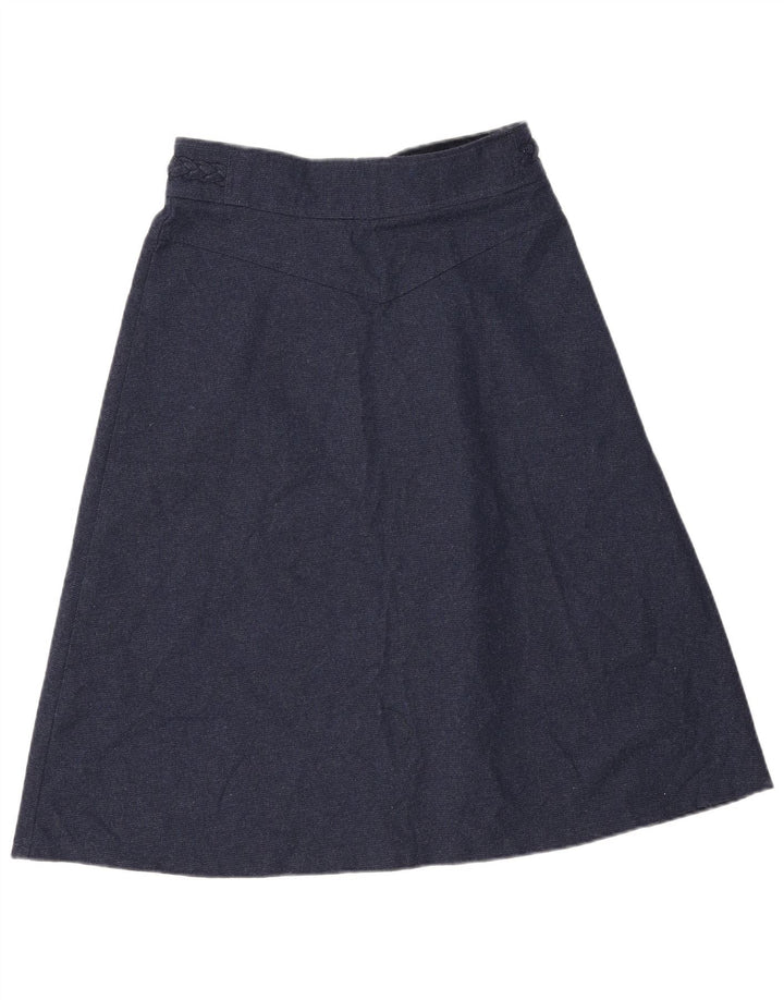 Brugi Womens A-Line Skirt W30 Medium Navy Blue Polyester
