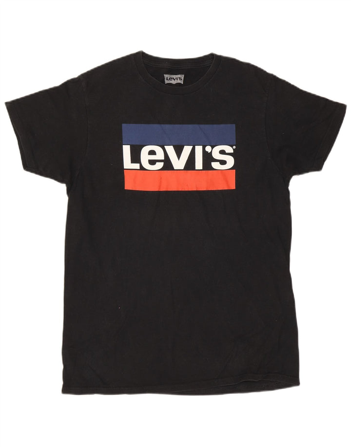 Levi's Mens Graphic T-Shirt Top Medium Black
