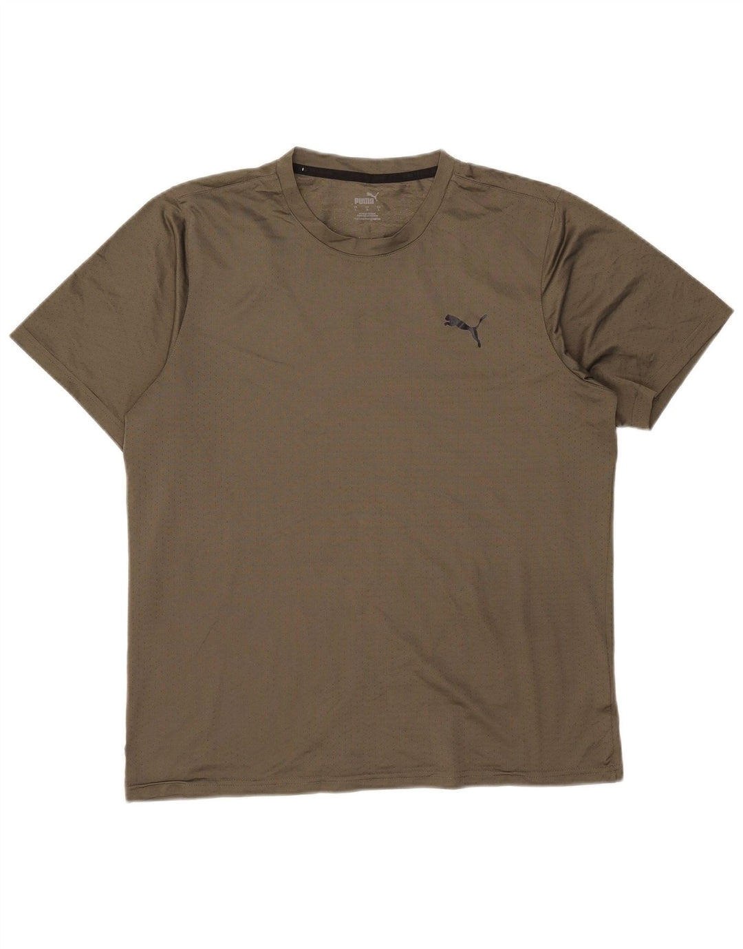 Puma Herre T-Shirt Top Stor Khaki Polyester