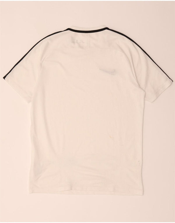 Męski T-shirt Nike Dri Fit, duży, biały, poliestrowy blok kolorów