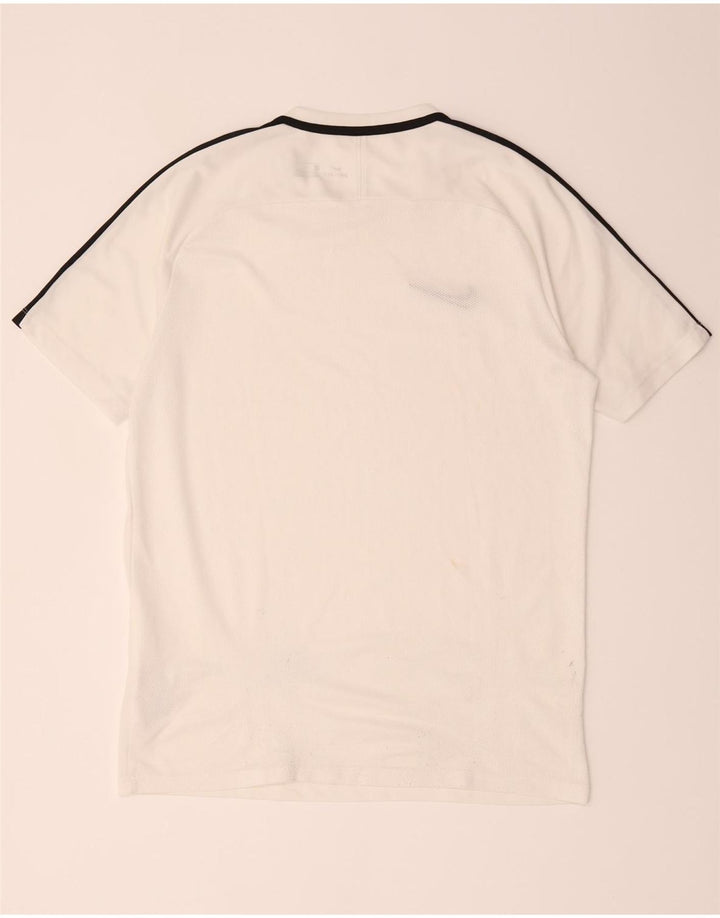 Męski T-shirt Nike Dri Fit, duży, biały, poliestrowy blok kolorów
