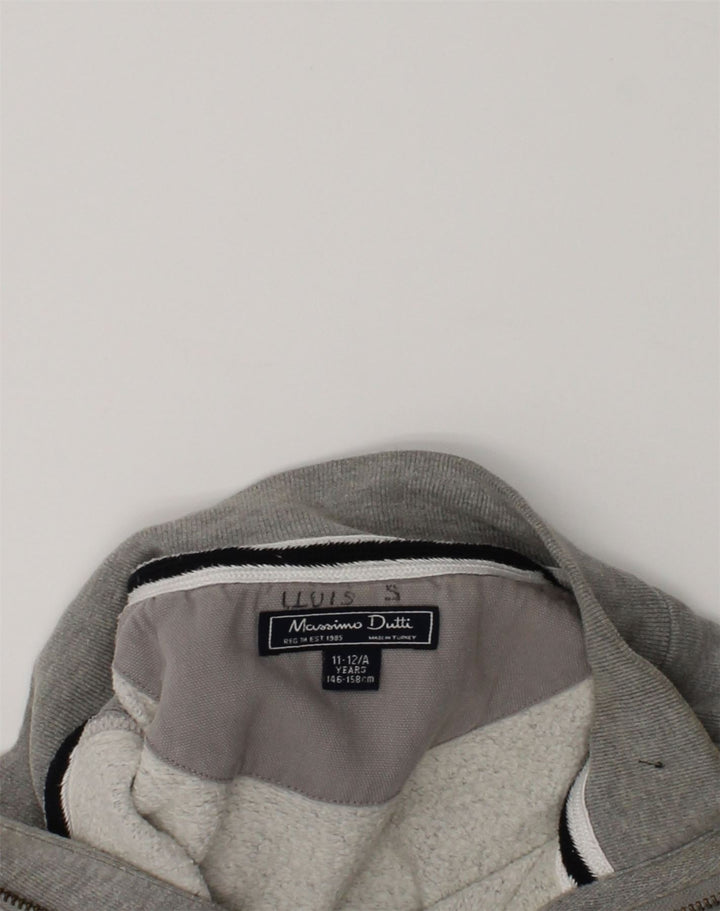MASSIMO DUTTI Boys Graphic Sweatshirt Jumper 11-12 Years Grey Cotton Vintage Massimo Dutti and Second-Hand Massimo Dutti from Messina Hembry 