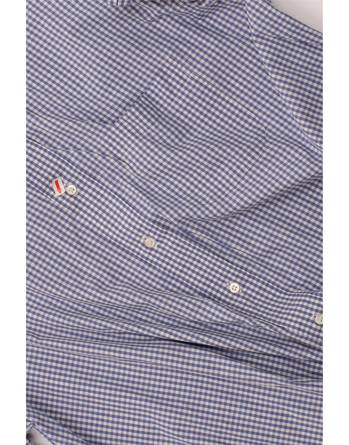 HUGO BOSS Mens Shirt Size 16 41 Large Blue Gingham Vintage Hugo Boss and Second-Hand Hugo Boss from Messina Hembry 