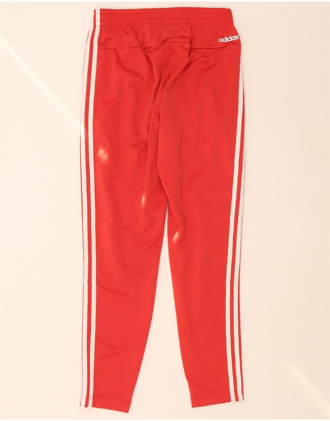 ADIDAS Mens Tracksuit Trousers UK 8/10 Small Red Polyester Vintage Adidas and Second-Hand Adidas from Messina Hembry 