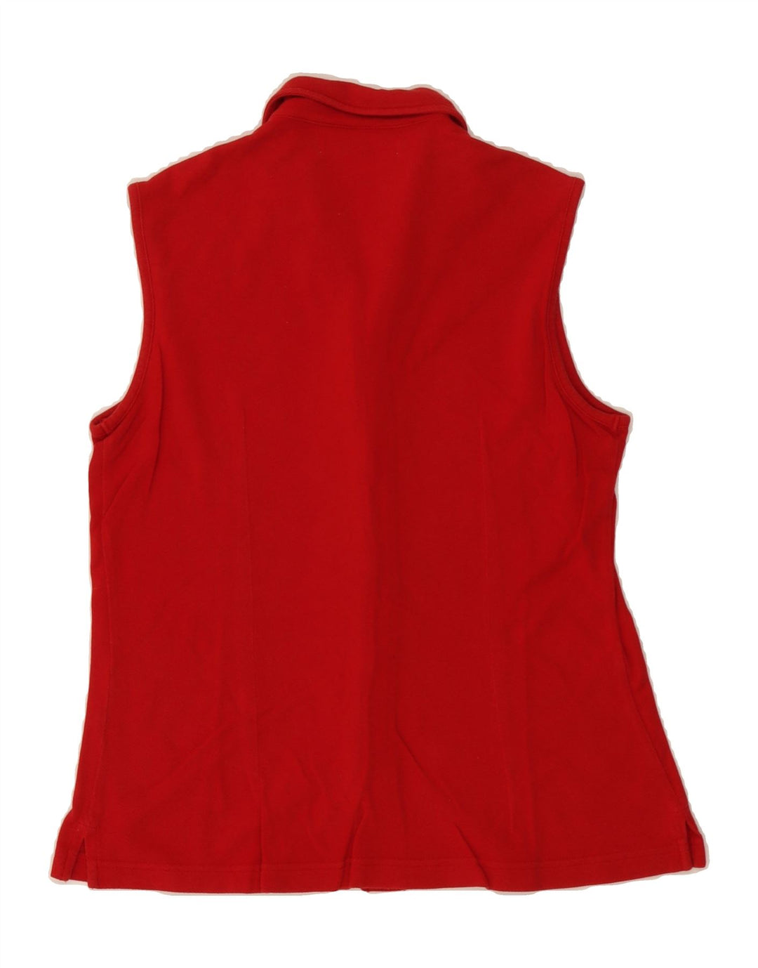 BELFE Womens Sleeveless Shirt IT 46 Large Red Cotton Vintage Belfe and Second-Hand Belfe from Messina Hembry 