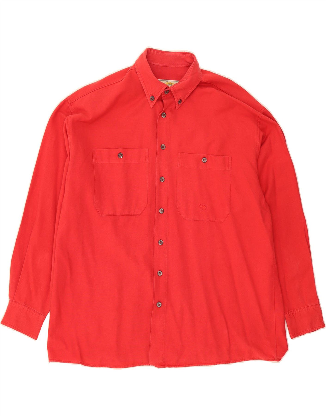 CAMEL Mens Shirt Large Red Vintage Camel and Second-Hand Camel from Messina Hembry 