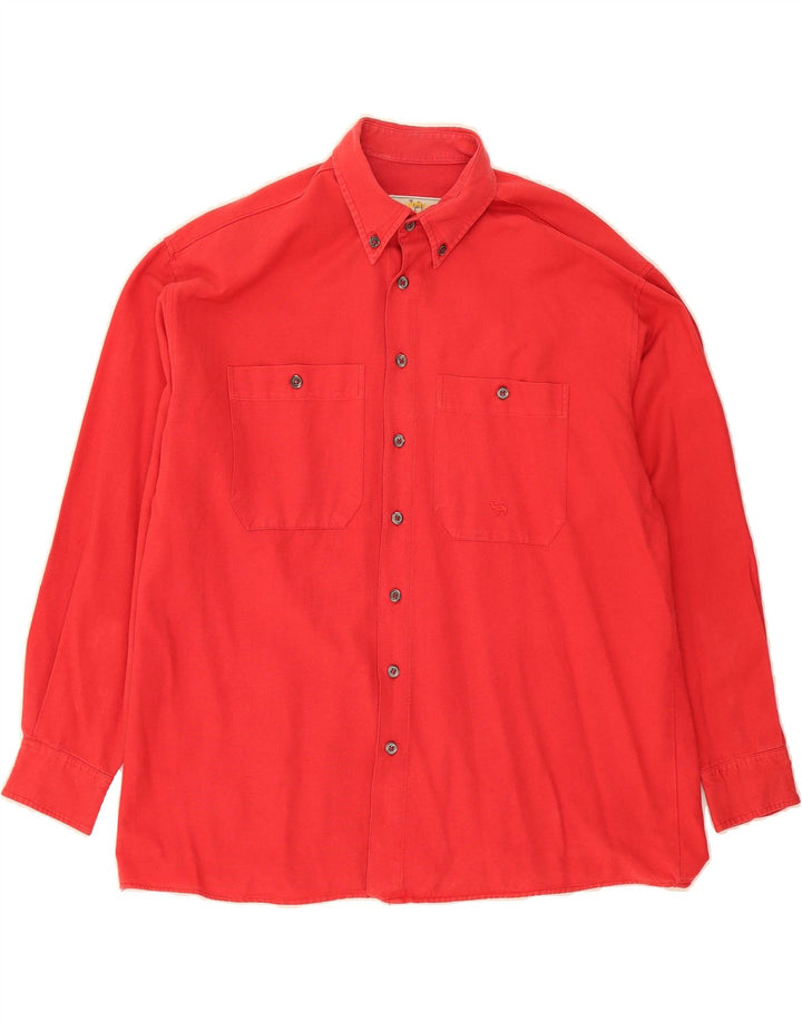 CAMEL Mens Shirt Large Red Vintage Camel and Second-Hand Camel from Messina Hembry 