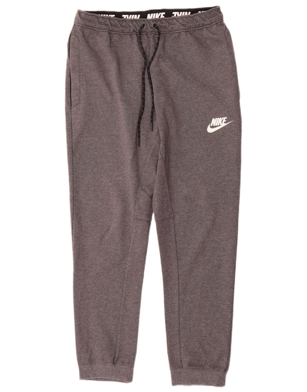 Nike Mens Tracksuit Trousers Joggers Medium Grey Flecked Cotton