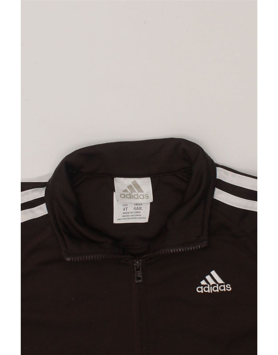 ADIDAS Boys Graphic Tracksuit Top Jacket 3-4 Years Brown Polyester Vintage Adidas and Second-Hand Adidas from Messina Hembry 