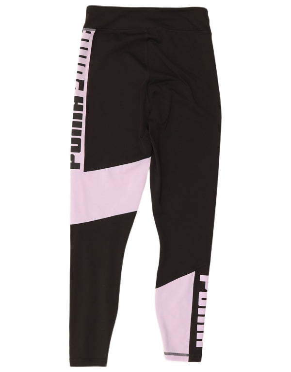 Leggings grafici da donna Puma UK 10 Small Black Colourblock