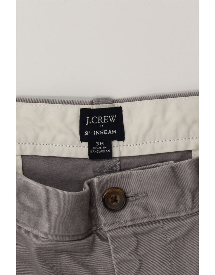 J. CREW Mens Chino Shorts W36 Large Grey Cotton