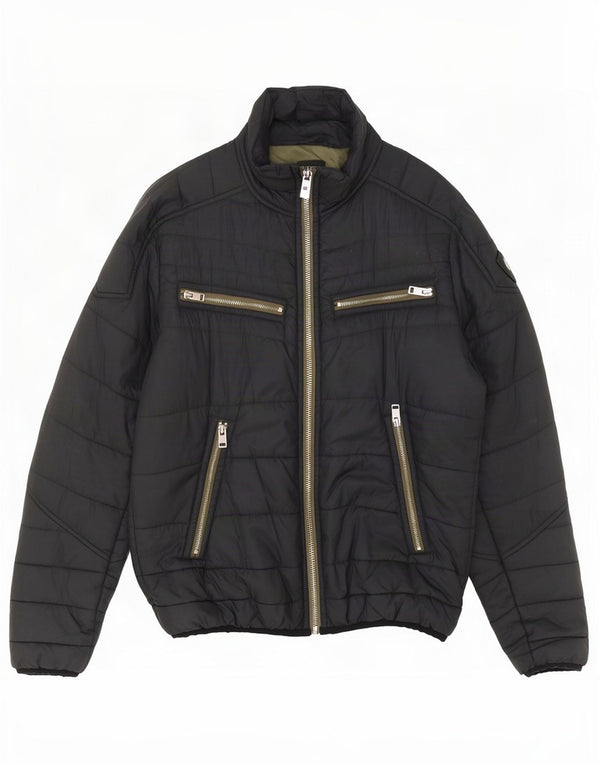 Diesel Veste matelassée pour homme UK 40 Large Gris Nylon