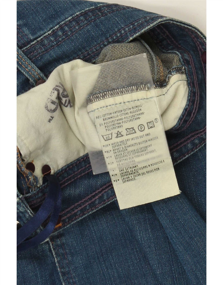 Женская джинсовая юбка Levi's W28, хлопок среднего синего цвета