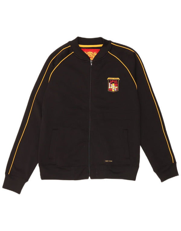 Hard Rock Cafe Damen New York Trainingsanzug Top Jacke UK 18 XL Schwarz