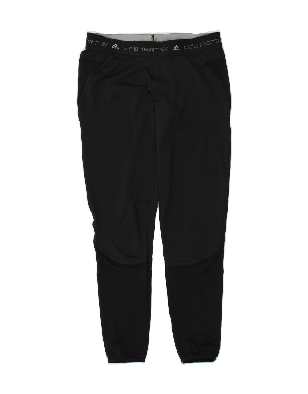 ADIDAS Womens Graphic Tracksuit Trousers UK 10 Small Black Polyester Vintage Adidas and Second-Hand Adidas from Messina Hembry 
