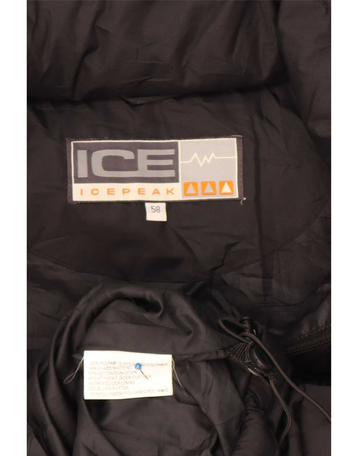 Icepeak Mens Padded Gilet EU 58 4XL Black Polyamide