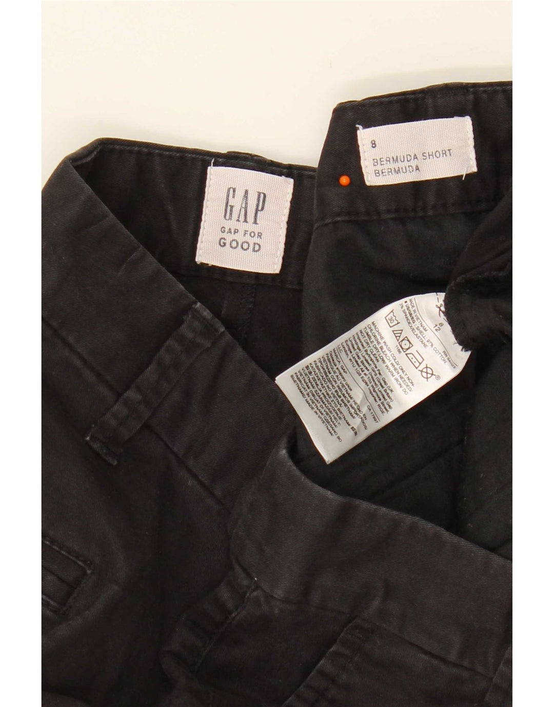 Gap Womens Bermuda Shorts US 8 Medium W34 Black Cotton