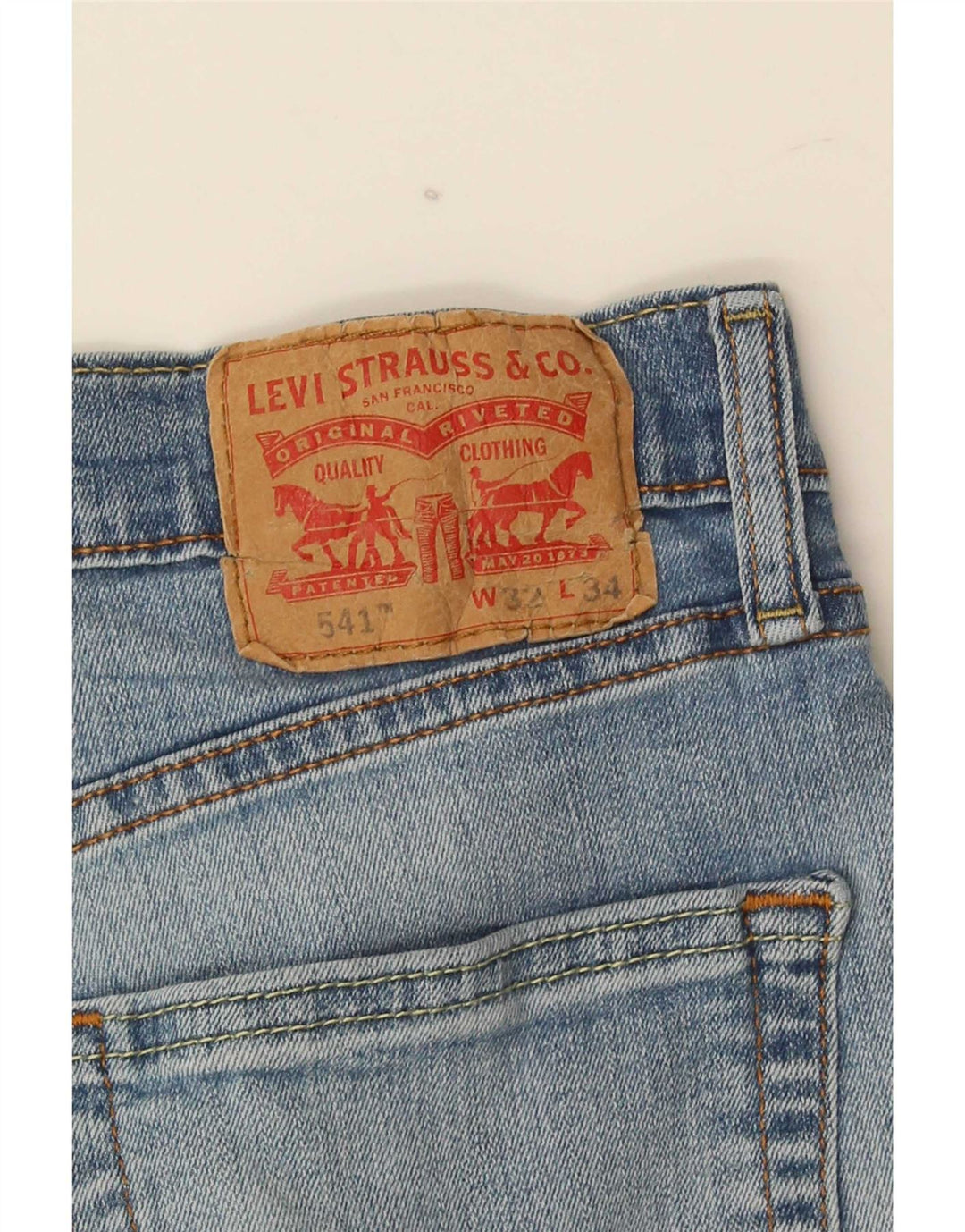 Levi's Uomo 541 Jeans affusolati W32 L34 Blu