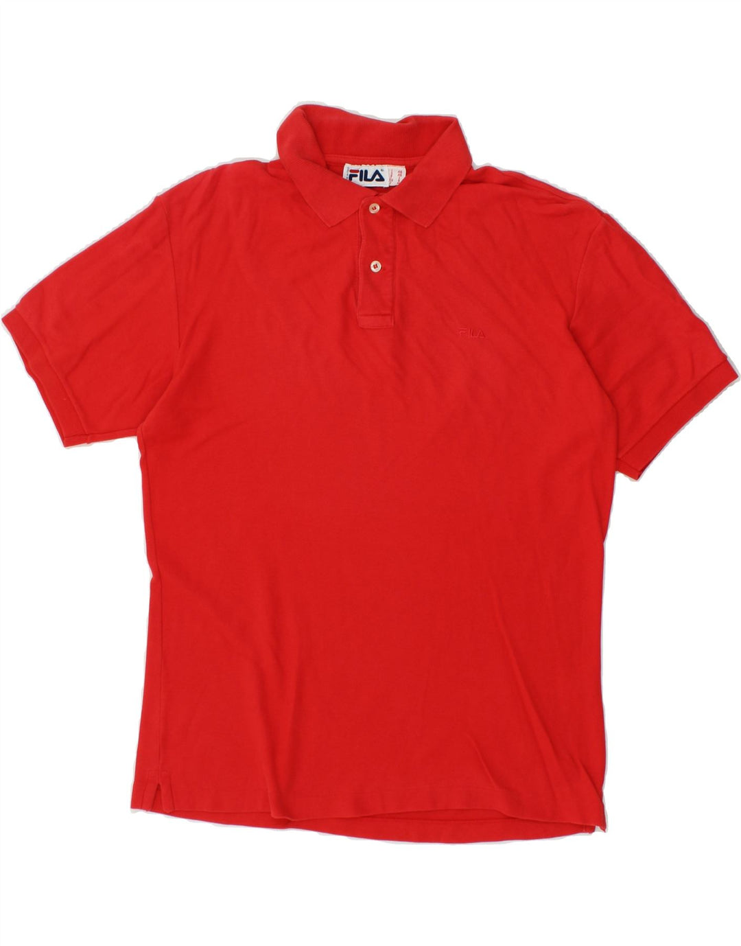 FILA Mens Polo Shirt IT 46 Small Red Cotton Vintage Fila and Second-Hand Fila from Messina Hembry 