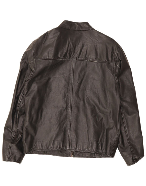 Jachetă de piele pentru bărbați Lee Cooper UK 38 Medium Black Dunge