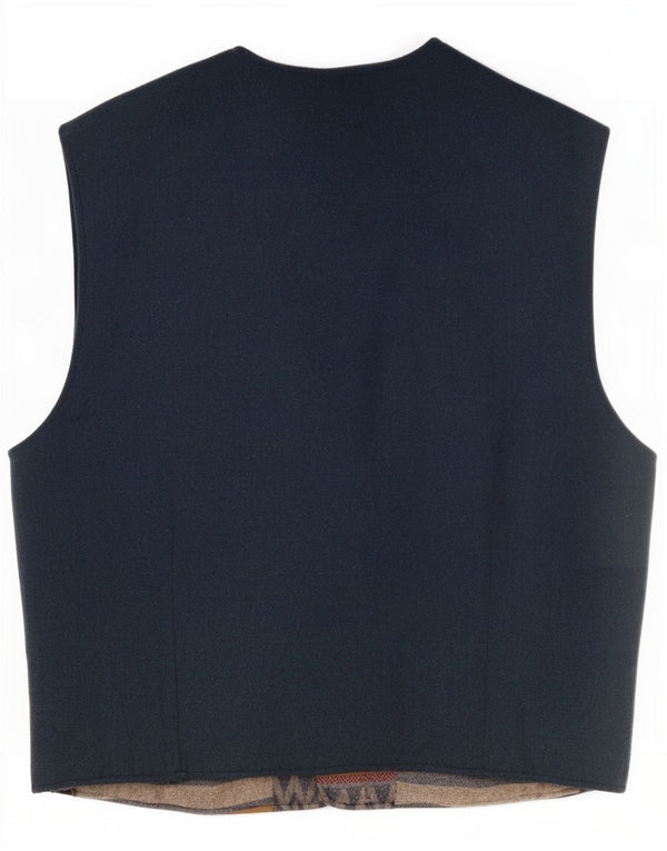 Vintage vest til mænd Medium flerfarvet geometrisk