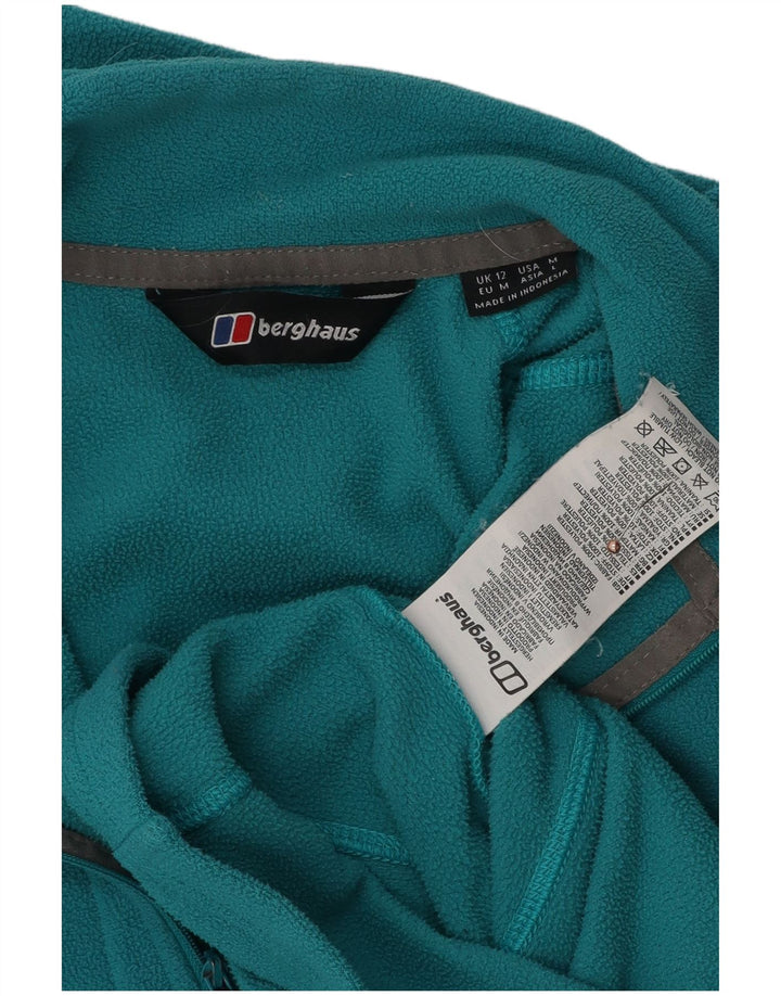 Berghaus Womens Fleece Jacket UK 12 Medium Turquoise Polyester