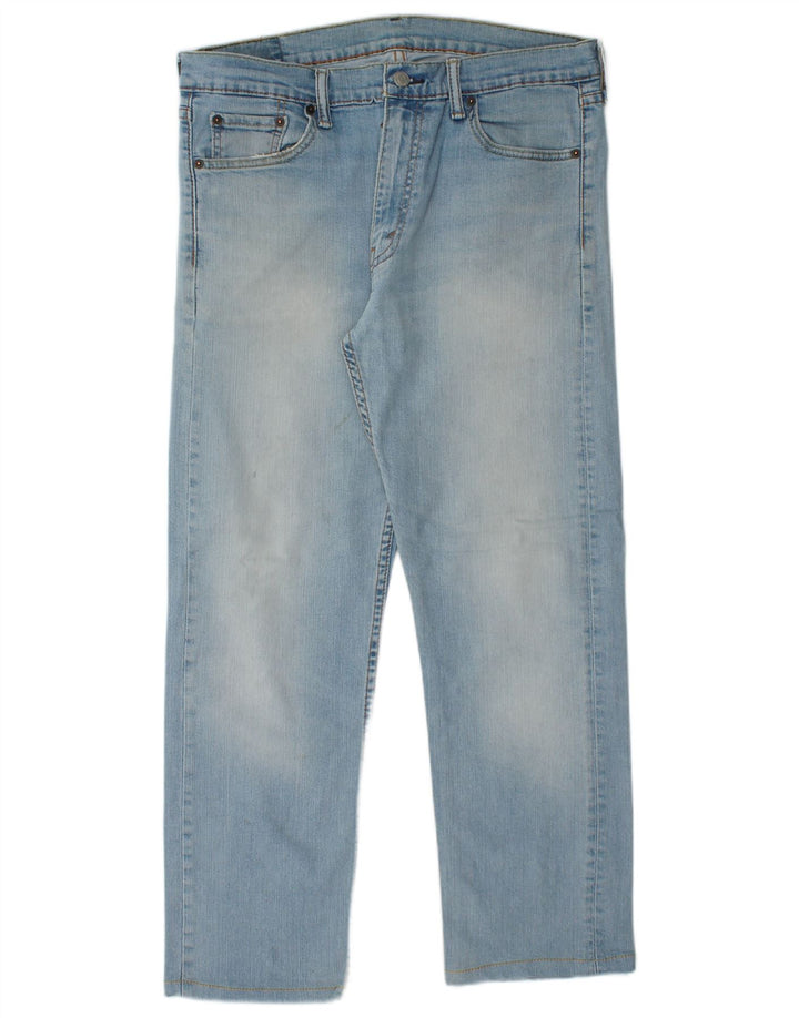 LEVI'S Mens 513 Straight Jeans W33 L26 Blue Cotton