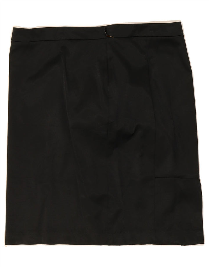 MOSSIMO Womens Stretch Straight Skirt US 6 Medium W34  Black Cotton Vintage Mossimo and Second-Hand Mossimo from Messina Hembry 
