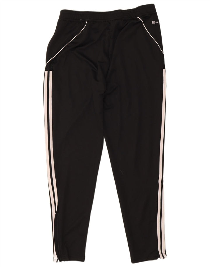 Pantaloni da tuta Adidas da uomo slim fit grandi in poliestere nero