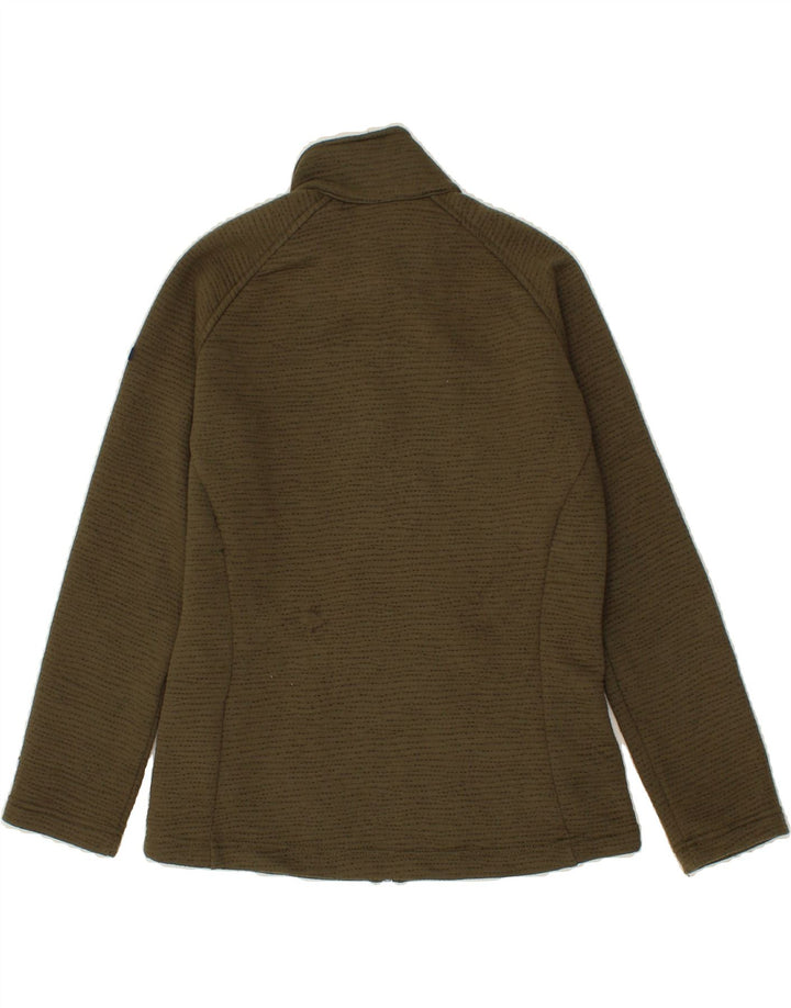 REGATTA Womens Tracksuit Top Jacket UK 10 Small Khaki Polyester Vintage Regatta and Second-Hand Regatta from Messina Hembry 