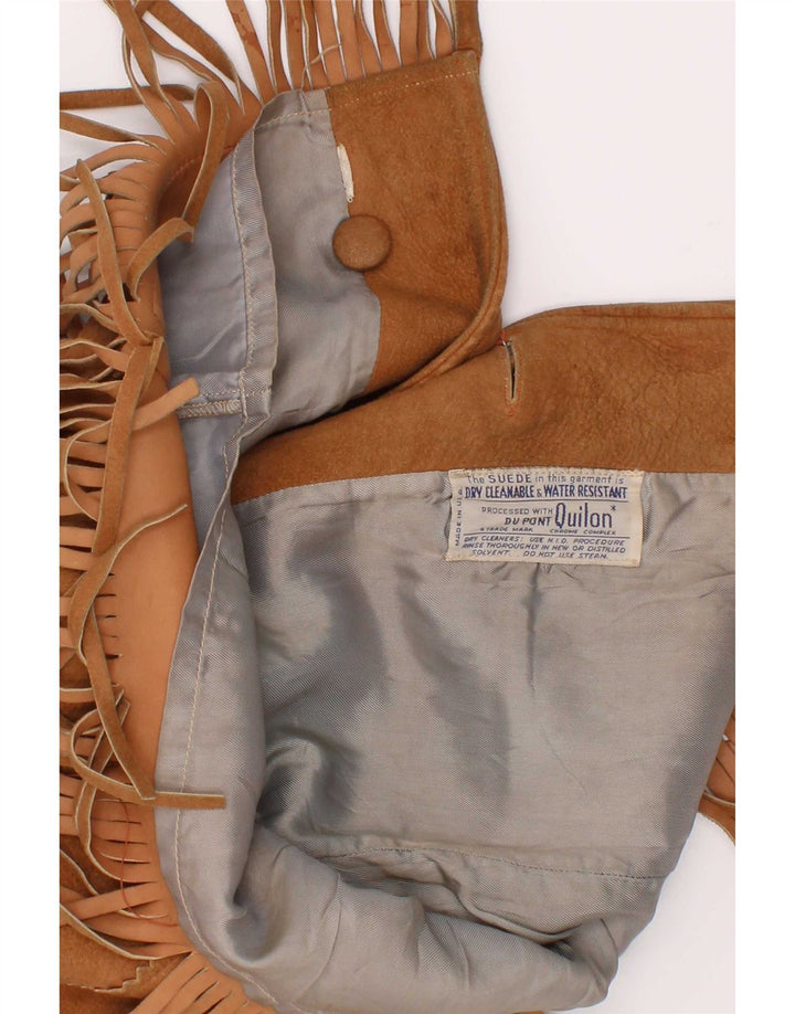 Quilon Boys Western Ruskindsjakke 5-6 år Beige