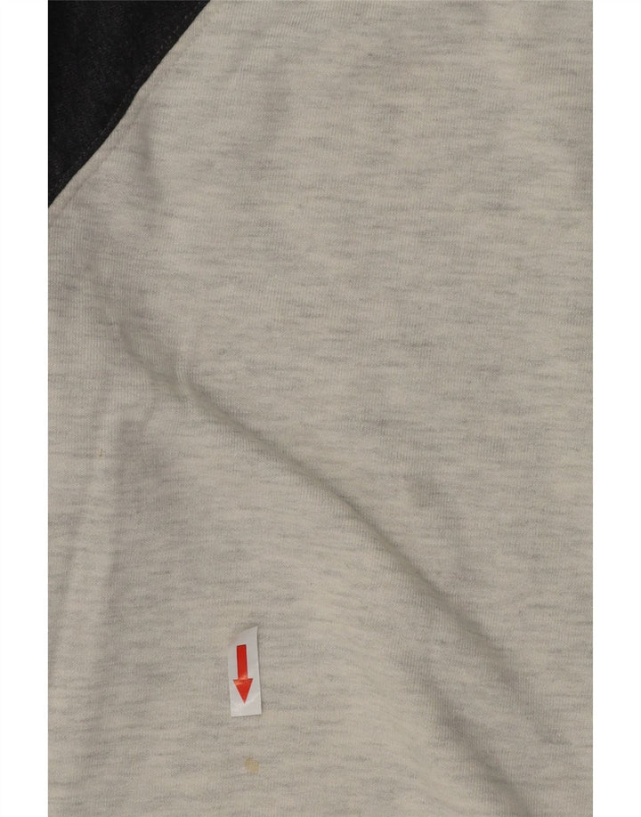 Vans Mens Sweatshirt Jumper Small Grey Colourblock Cotton