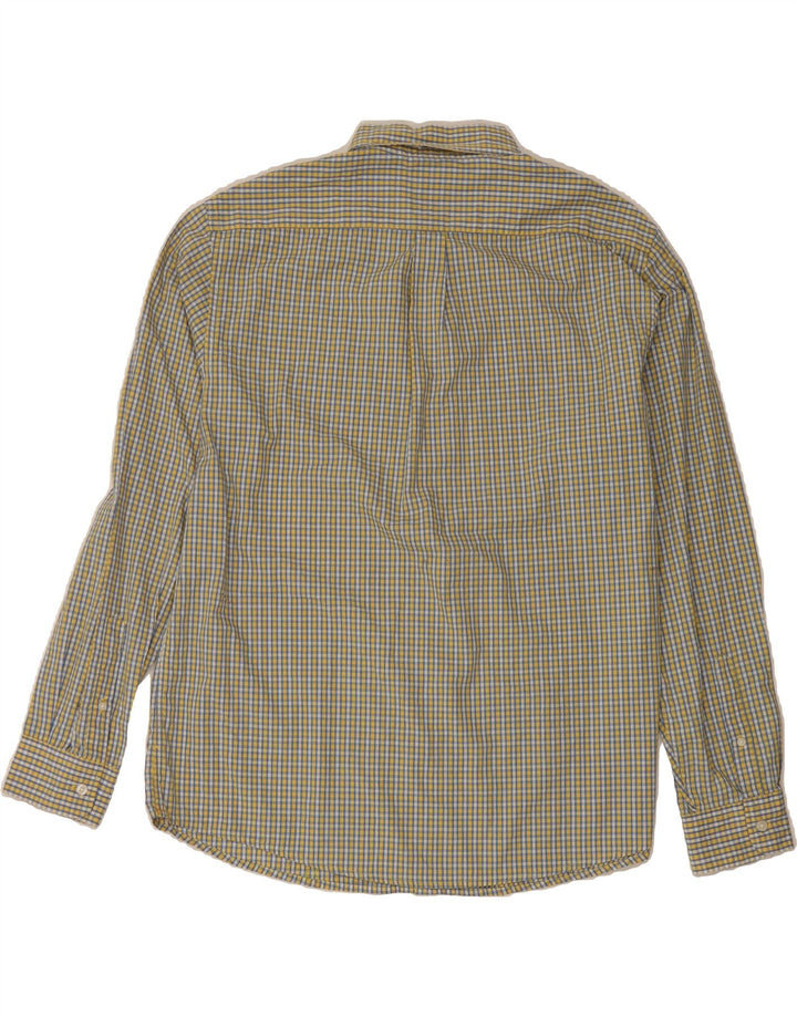DOCKERS Mens Shirt XL Yellow Check Cotton Vintage Dockers and Second-Hand Dockers from Messina Hembry 