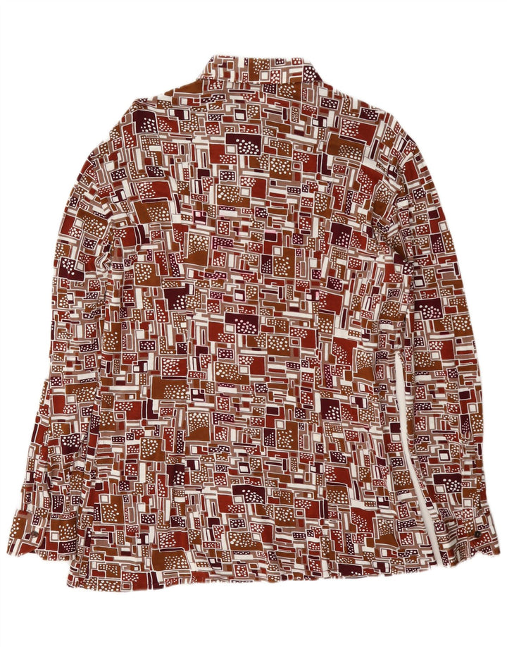 Vintage Mens Shirt Large Multicoloured Geometric