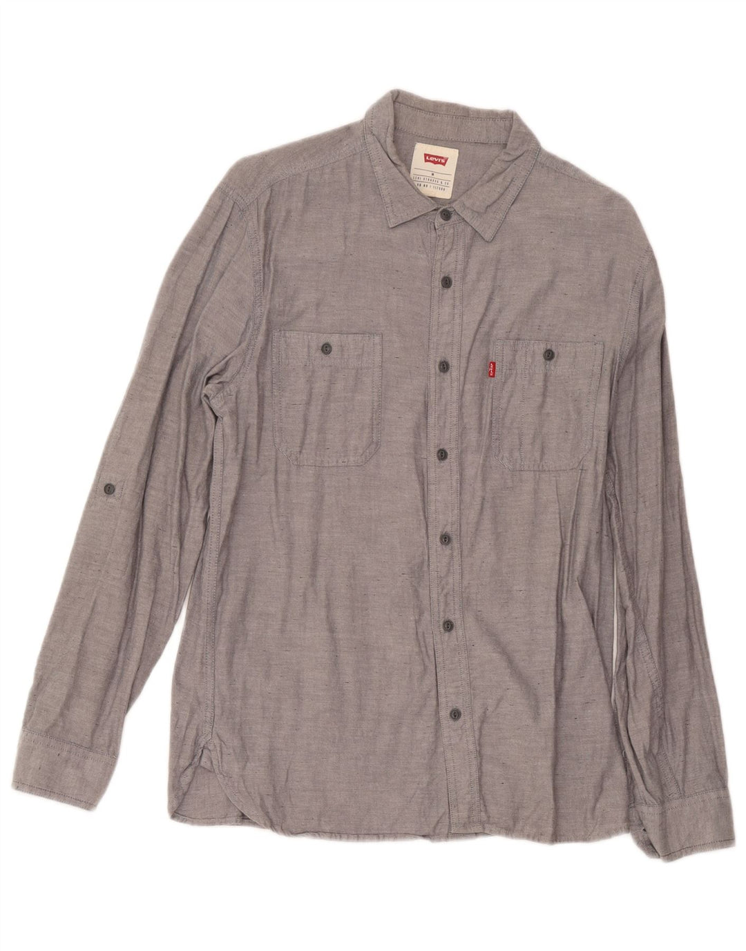 Levi's Chemise Homme Gris Moyen Moucheté Coton