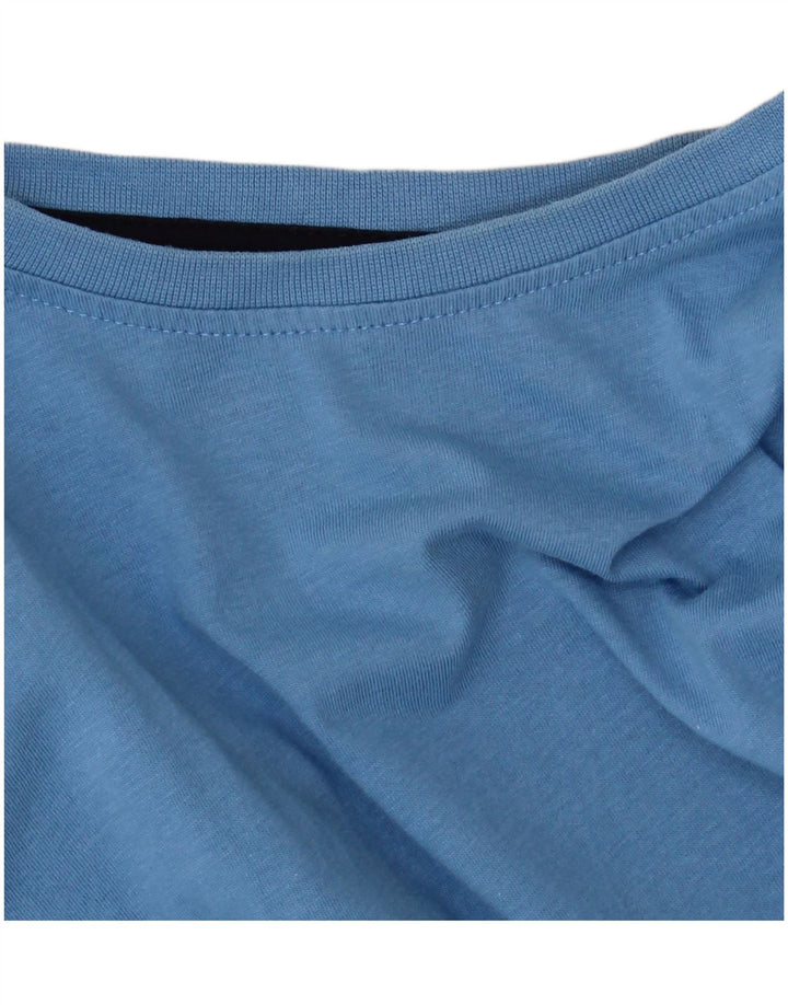 James Pringle Mens T-Shirt Top Large Blue Cotton