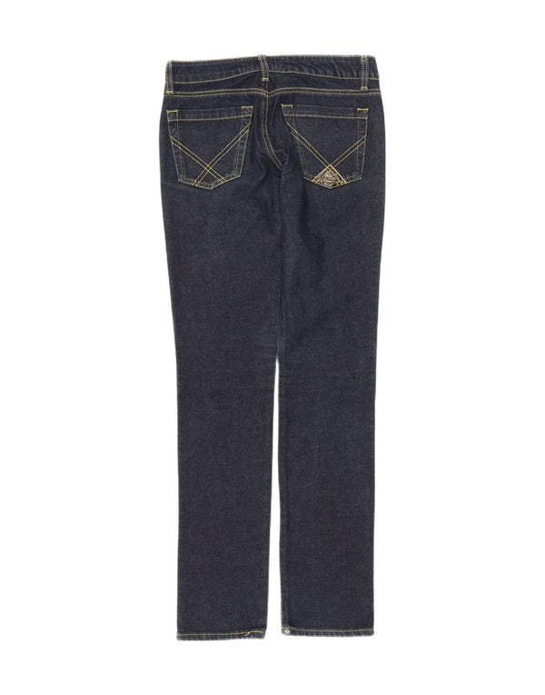 Roy Rogers Womens De Luxe Slim Jeans IT 38 XS W24 L32 Navy Blue Cotton