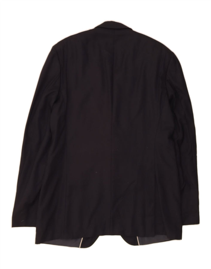 HUGO BOSS Mens 3 Button Blazer Jacket UK 42 XL Black Wool Vintage Hugo Boss and Second-Hand Hugo Boss from Messina Hembry 