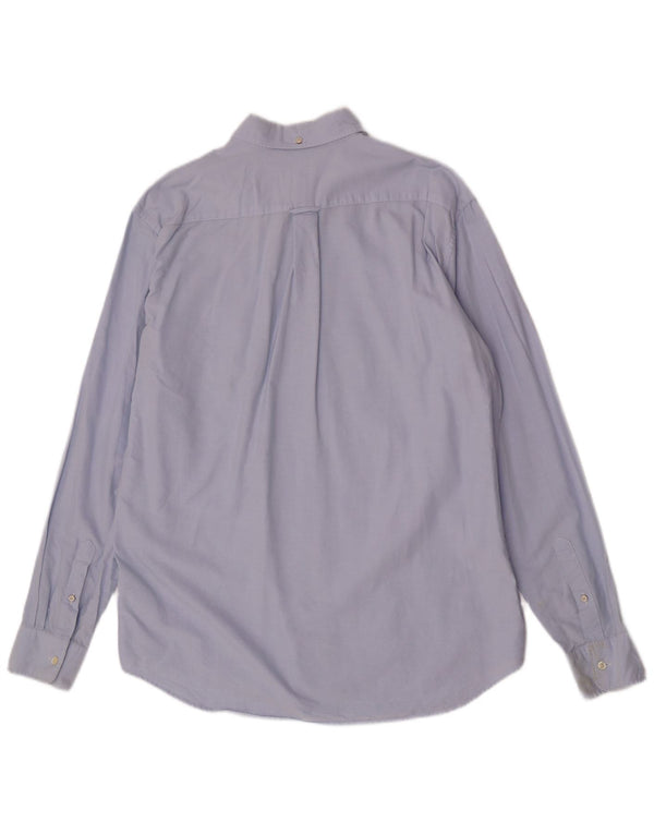 Gant Chemise coupe régulière pour homme Taille 17 1/2 XL Bleu Coton
