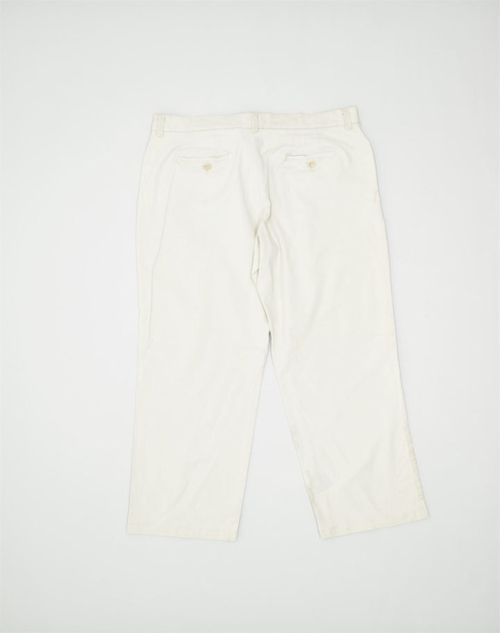 LEE Womens Casual Trousers W36 L30 Off White Cotton | Vintage | Thrift | Second-Hand | Used Clothing | Messina Hembry 