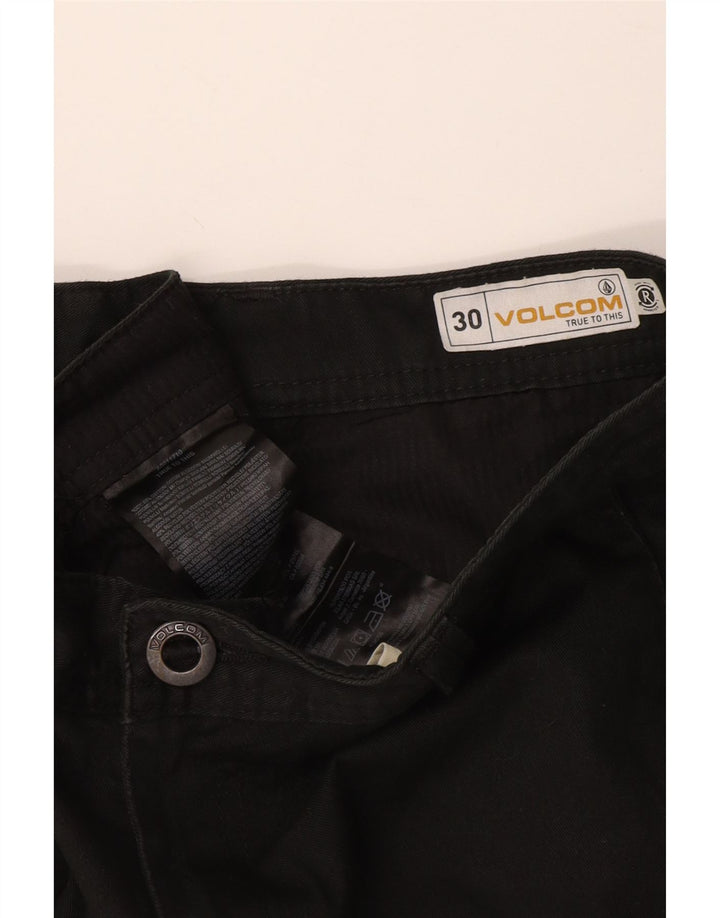 Volcom Mens Chino Shorts W30 Medium Navy Blue Cotton