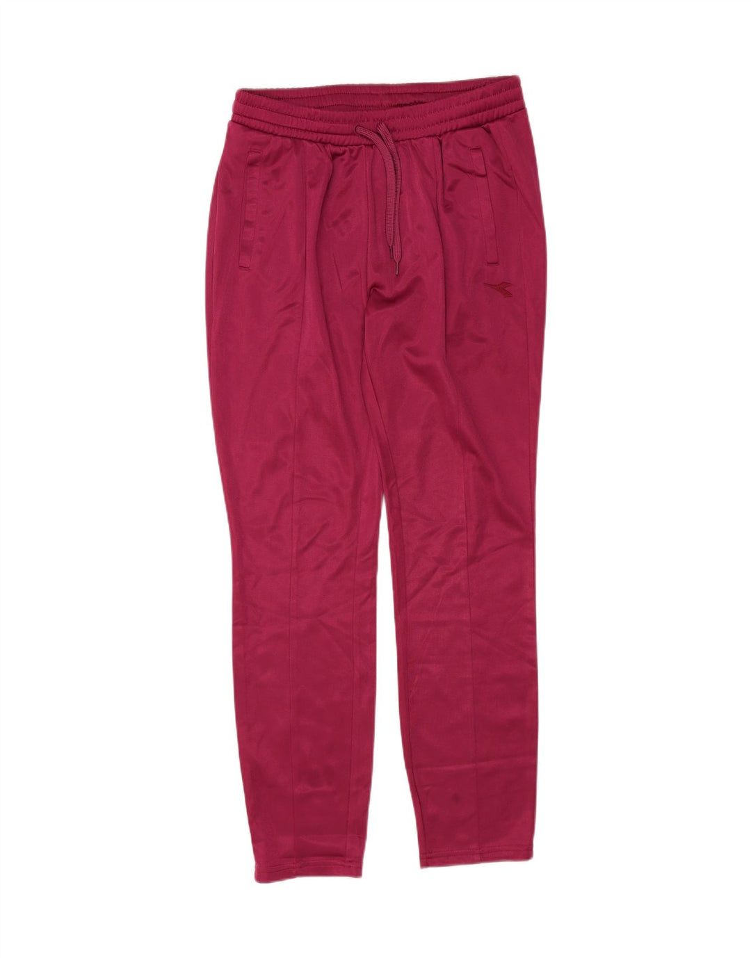 DIADORA Womens Tracksuit Trousers UK 12 Medium  Burgundy Polyester Vintage Diadora and Second-Hand Diadora from Messina Hembry 