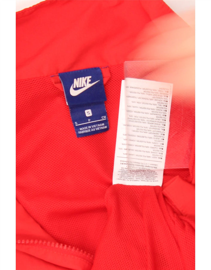 NIKE Mens Tracksuit Top Jacket Small Red Polyester