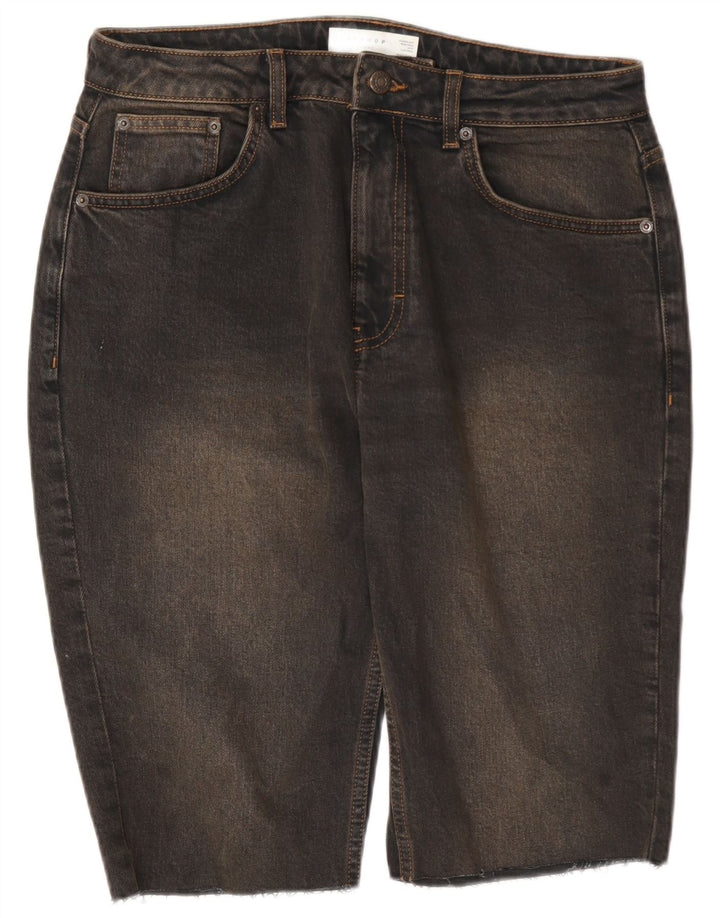 Damskie spodenki jeansowe Topshop W30, średnia czarna bawełna