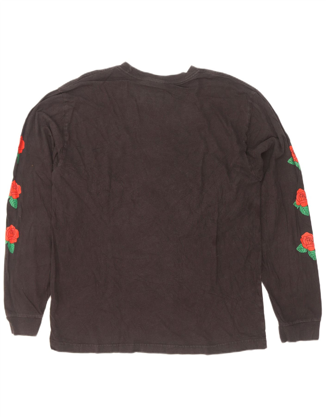 Adidas Mens Graphic Top Long Sleeve Large Black Cotton