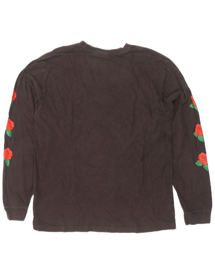 Adidas Mens Graphic Top Long Sleeve Large Black Cotton