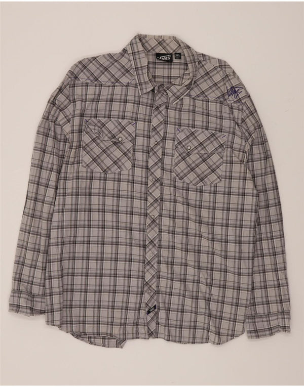 Vans Chemise Homme 2XL Gris Check Coton